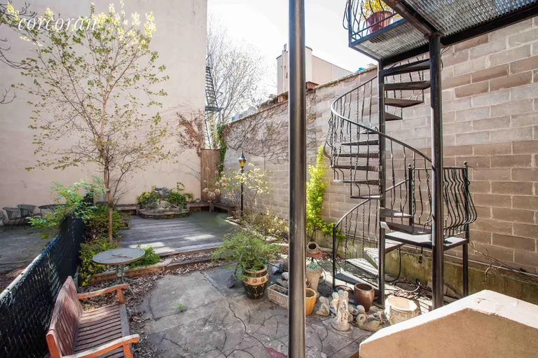 New York City Real Estate | View 289 Court Street | Exquisite Finished Private Courtyard Garden | View 5