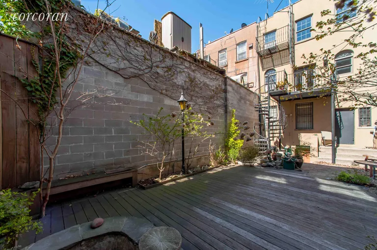 New York City Real Estate | View 289 Court Street | Very Private Courtyard | View 6