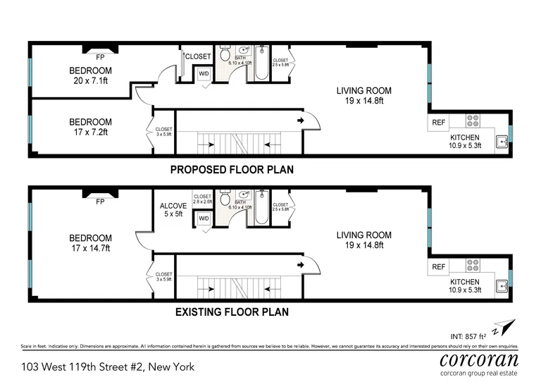 103 West 119th Street, TWO | floorplan | View 6