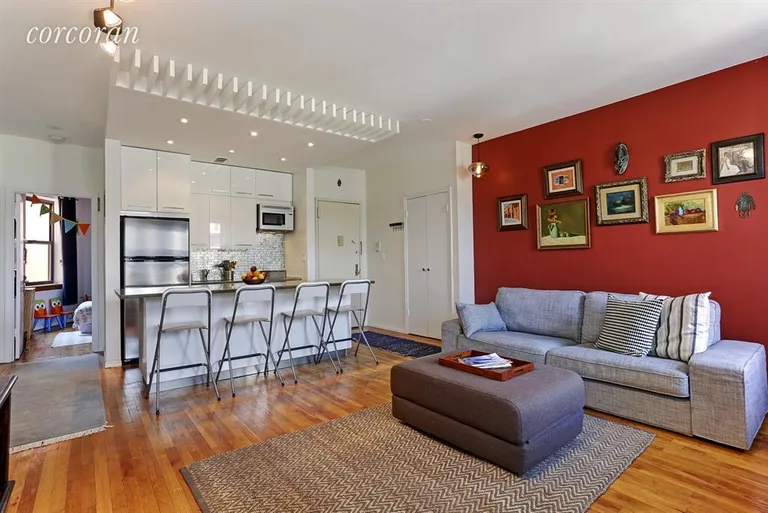 New York City Real Estate | View 338 Prospect Place, 4F | Living Room | View 2