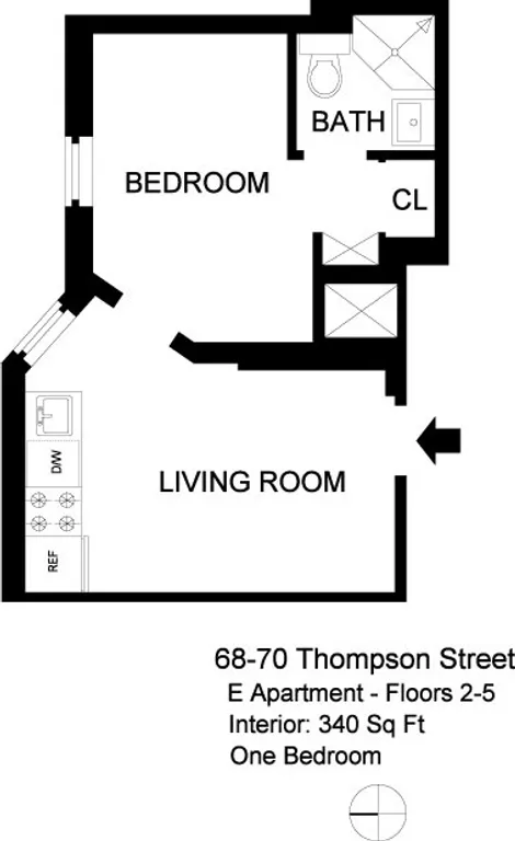 68 Thompson Street, 4E | floorplan | View 3