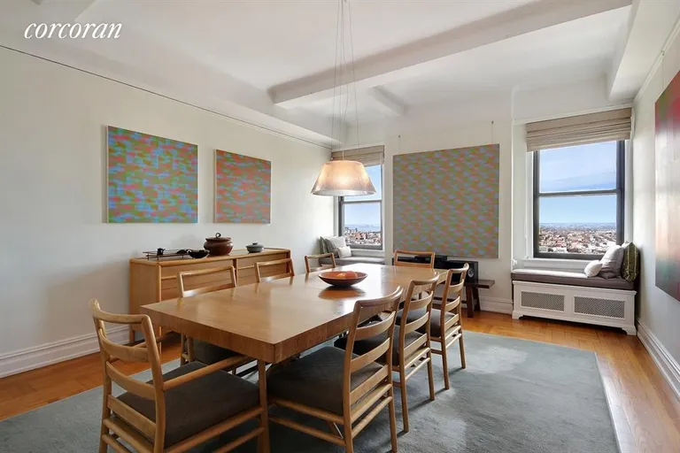 New York City Real Estate | View 9 Prospect Park West, 16A | Dining Room facing west | View 5