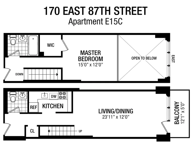 170 East 87th Street, E15C | floorplan | View 8