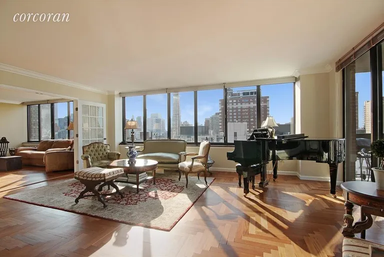 New York City Real Estate | View 422 East 72Nd Street, 24E | Living Room | View 2