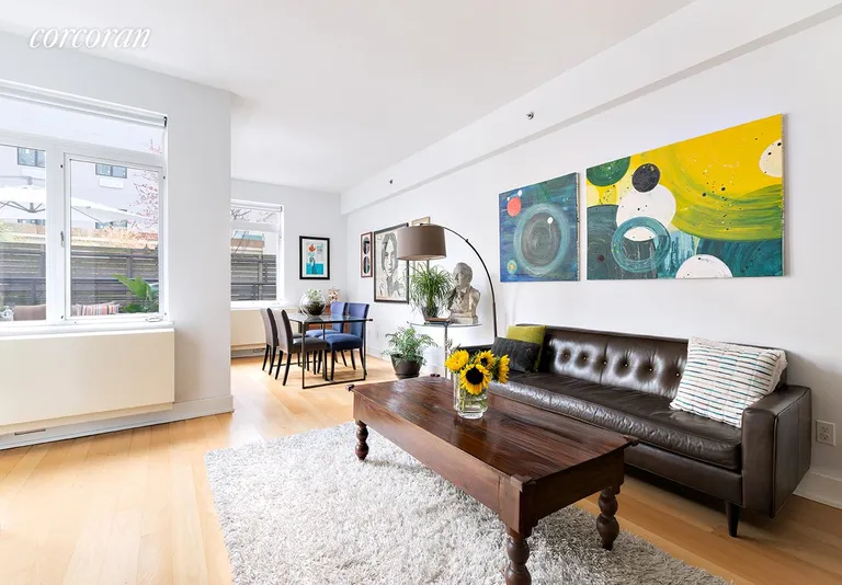 New York City Real Estate | View 12 Monitor Street, 1B | Living Room/Dining Room | View 2
