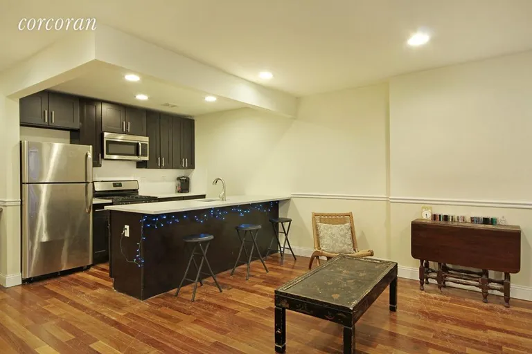 New York City Real Estate | View 1215 Hancock Street, 1 | Open kitchen with breakfast bar! | View 3