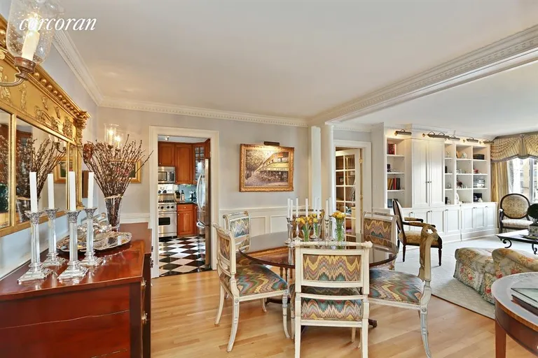 New York City Real Estate | View 115 East 87th Street, 12A | Dining Area w/dentil crown moldings | View 4