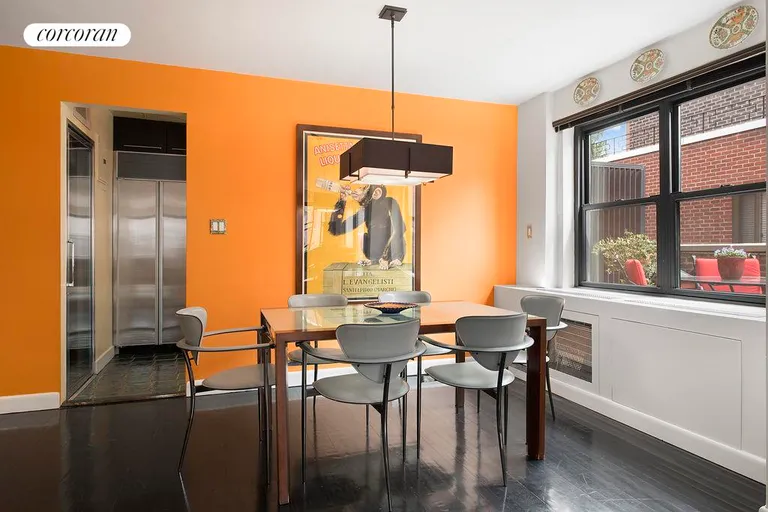New York City Real Estate | View 405 East 63rd Street, 11E | Dining Room overlooking Terrace | View 4