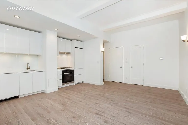 New York City Real Estate | View 230 Riverside Drive, 1N | Kitchen/Living Room | View 2