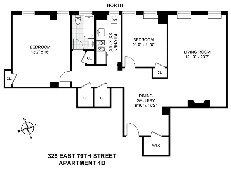 325 East 79th Street, 1D | floorplan | View 7