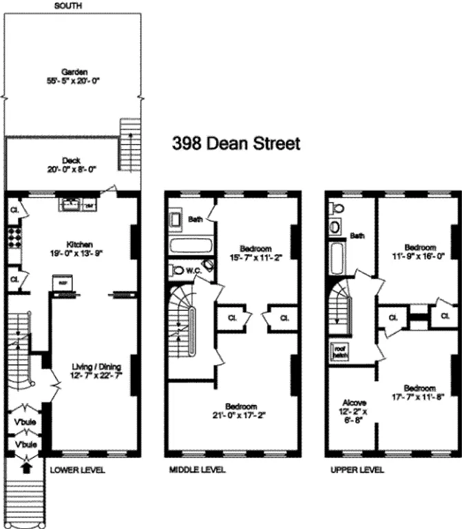398 Dean Street, TRPLX | floorplan | View 5