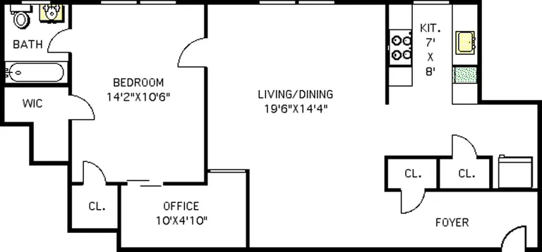 225 Lincoln Place, 2E | floorplan | View 9