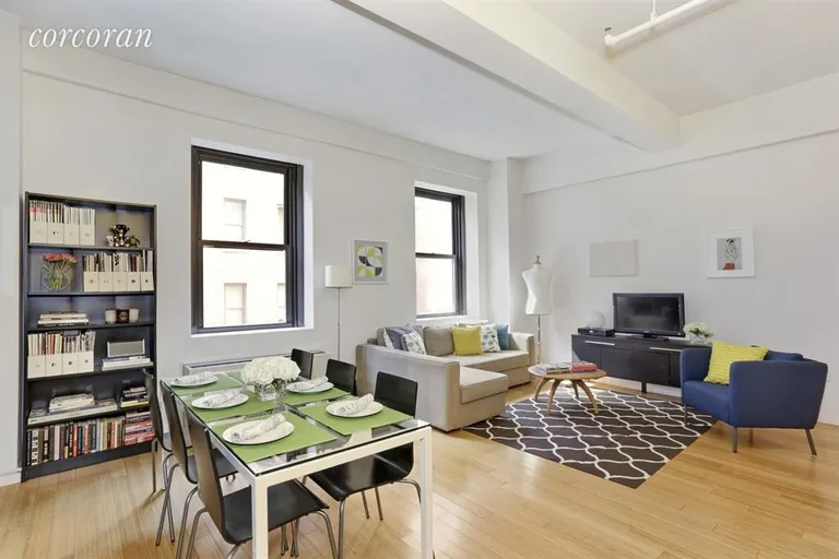 New York City Real Estate | View 365 Bridge Street, 5K | Living Room | View 3
