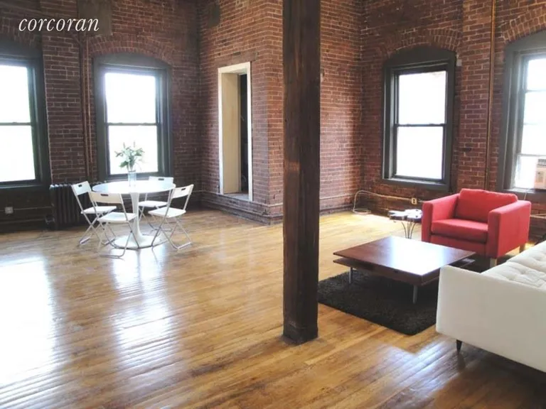 New York City Real Estate | View 119 North 11th Street, 4D | Facing North with exposed brick walls | View 2