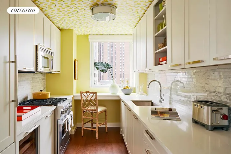 New York City Real Estate | View 200 East 94th Street, 2717 | Windowed kitchen with Viking & SubZero appliances | View 4