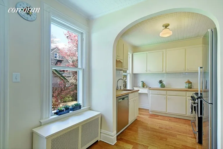 New York City Real Estate | View 329 Westminster Road | East facing kitchen with breakfast nook | View 6