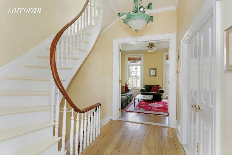 New York City Real Estate | View 319 Sackett Street | Elegant Central Stair with Turned Balustrade  | View 2