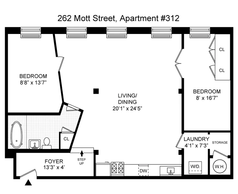 262 Mott Street, 312 | floorplan | View 6