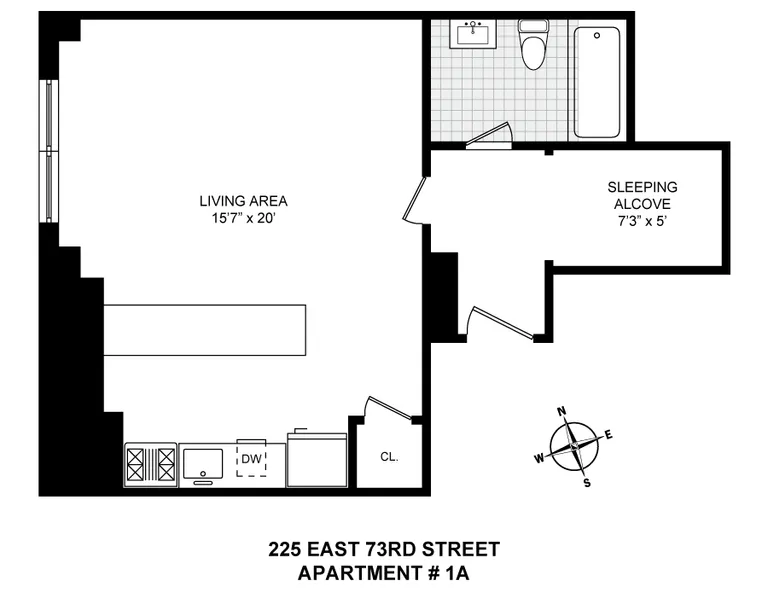 225 East 73rd Street, 1A | floorplan | View 8