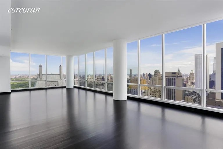 New York City Real Estate | View 157 West 57th Street, 45C | Living Room | View 2