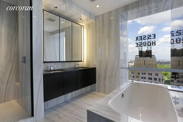 New York City Real Estate | View 157 West 57th Street, 45C | Bathroom | View 5