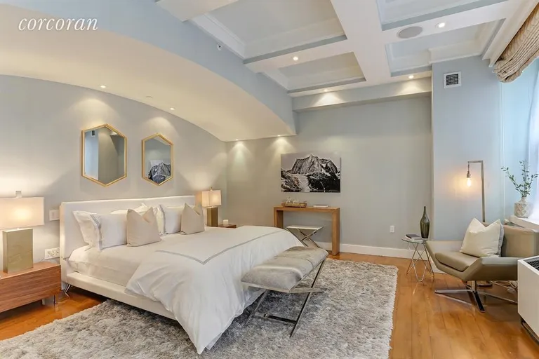 New York City Real Estate | View 80 Chambers Street, 8F | Master Bedroom | View 5