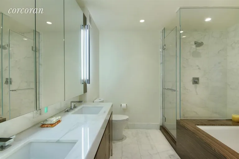 New York City Real Estate | View 460 West 42nd Street, 53K | Ensuite Master Bathroom | View 5