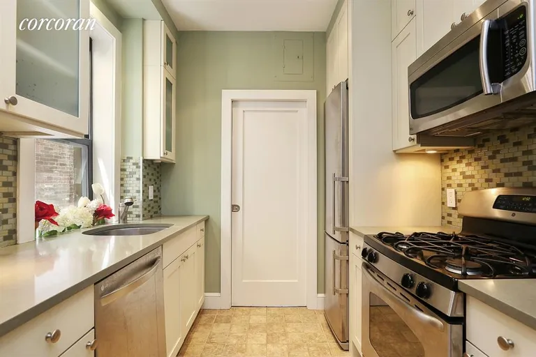New York City Real Estate | View 434 West 47th Street, 4E | Beautiful windowed kitchen with dishwasher | View 2