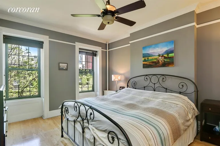 New York City Real Estate | View 434 West 47th Street, 4E | Spacious bedroom with tree-top views | View 4