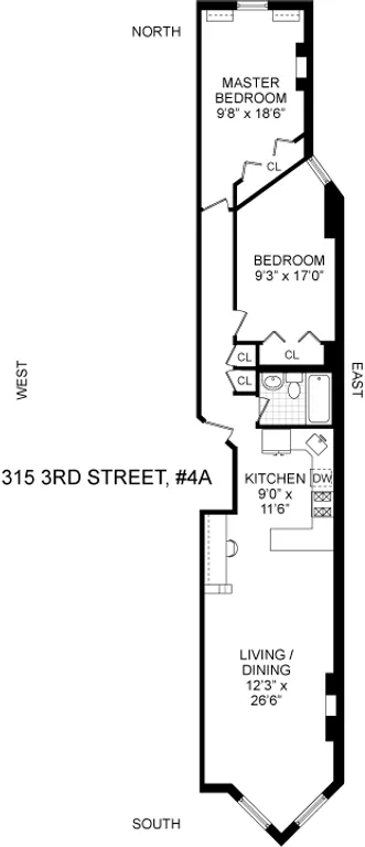 315 3rd Street, 4A | floorplan | View 7