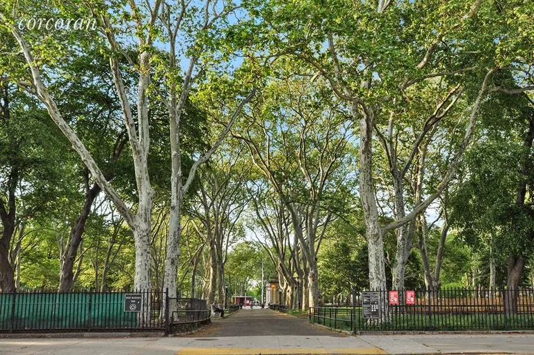 New York City Real Estate | View 89 North Henry Street | View of MGolrick Park from North Henry Street  | View 8