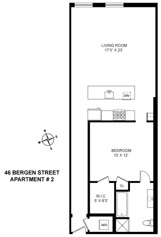 46 Bergen Street, 2 | floorplan | View 9