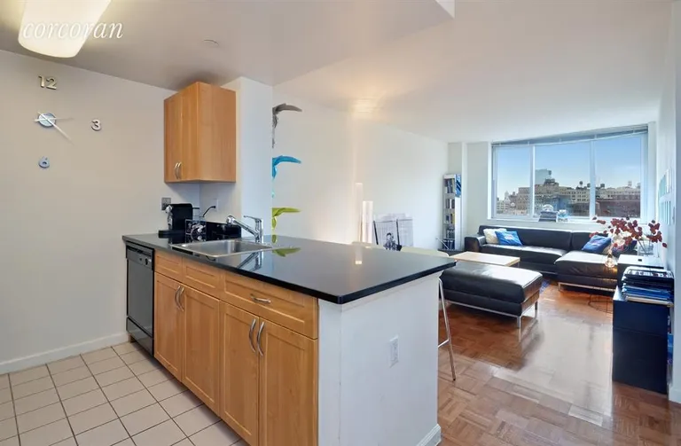 New York City Real Estate | View 229 Chrystie Street, 1406 | Kitchen / Living Room | View 4