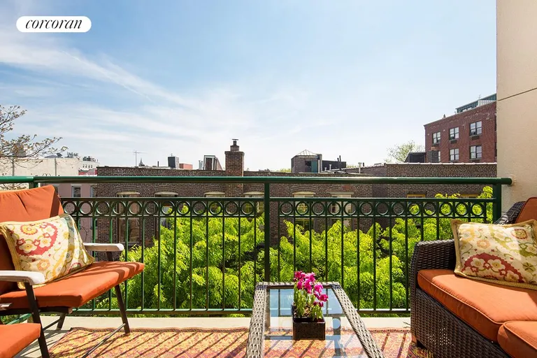 New York City Real Estate | View 52 Dean Street, 4C | Large private balcony with treetop views | View 2