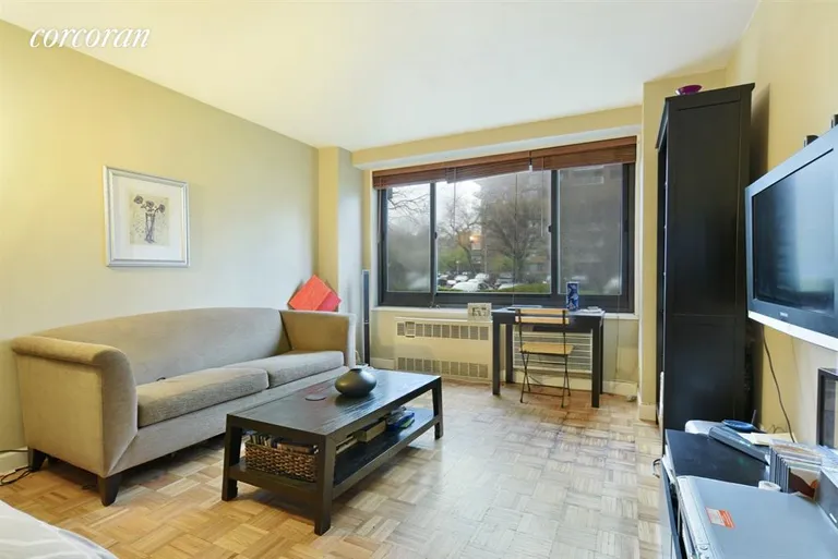New York City Real Estate | View 195 Willoughby Avenue, 102 | Living Room | View 2