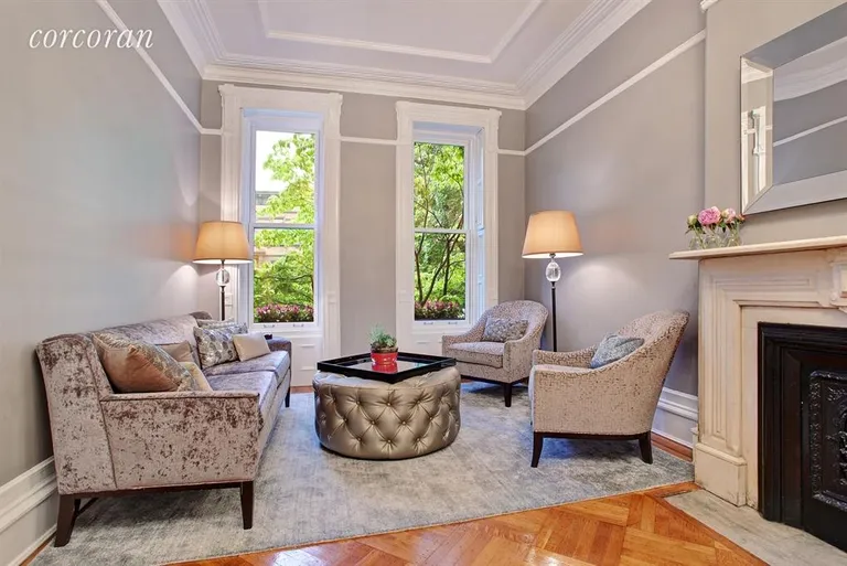 New York City Real Estate | View 451 8th Street | Picturesque and serene front parlor | View 2