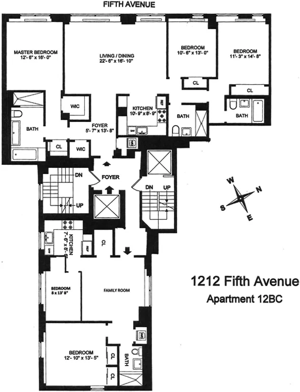 1212 Fifth Avenue, 12BC | floorplan | View 13