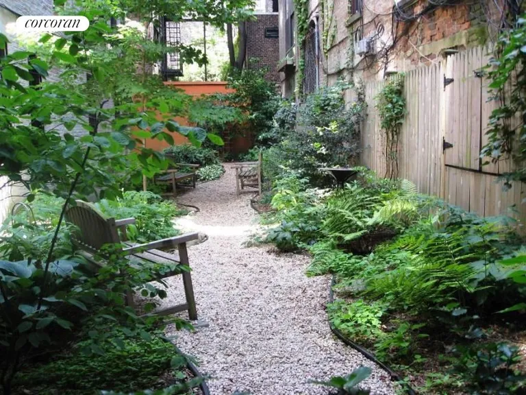 New York City Real Estate | View 62 Pierrepont Street, 2A | Peaceful common backyard garden | View 5