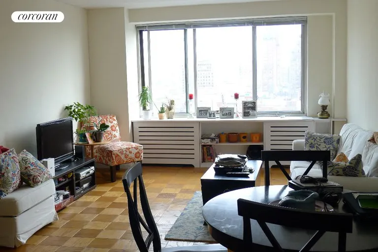 New York City Real Estate | View 400 Central Park West, 16H | Big brite Living Room | View 3
