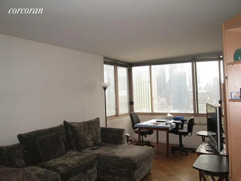 New York City Real Estate | View 350 West 50th Street, 21C | 1 Bed, 1 Bath | View 1
