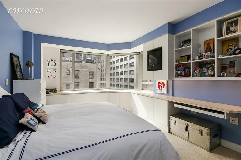 New York City Real Estate | View 30 East 62nd Street, 9H | Large Bedroom with wrap-around windows | View 5
