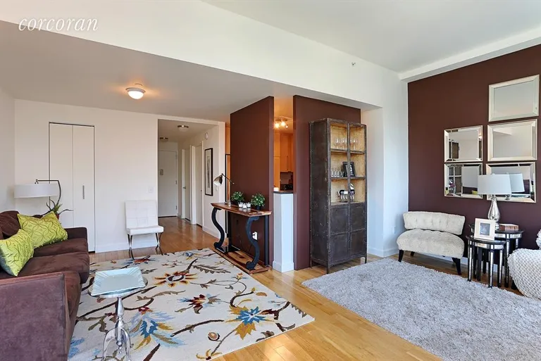 New York City Real Estate | View 415 Main Street, PH2D | Kitchen / Living Room | View 2