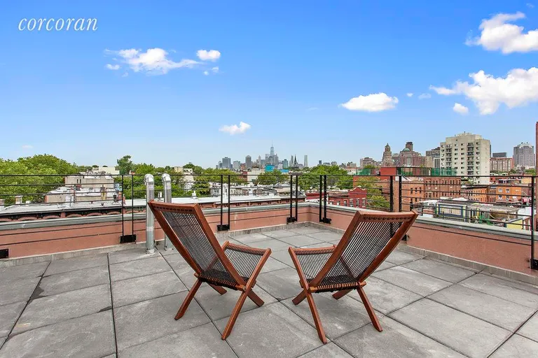 New York City Real Estate | View 411 DeGraw Street | Roof Deck w 360 degree views including NYC skyline | View 13