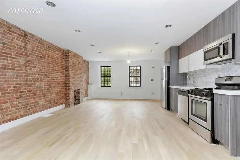New York City Real Estate | View 1882 Bergen Street | Living Room Garden Level | View 5