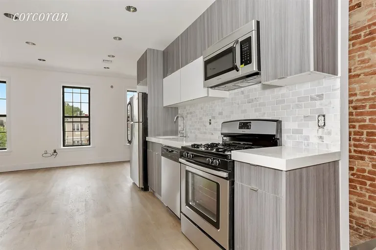 New York City Real Estate | View 1882 Bergen Street | Kitchen Top Floor | View 3