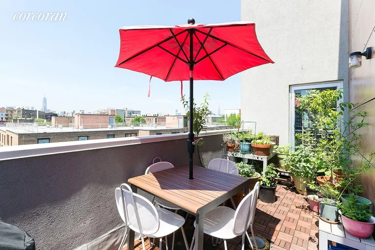 New York City Real Estate | View 406 Lorimer Street, F | Private Terrace | View 6