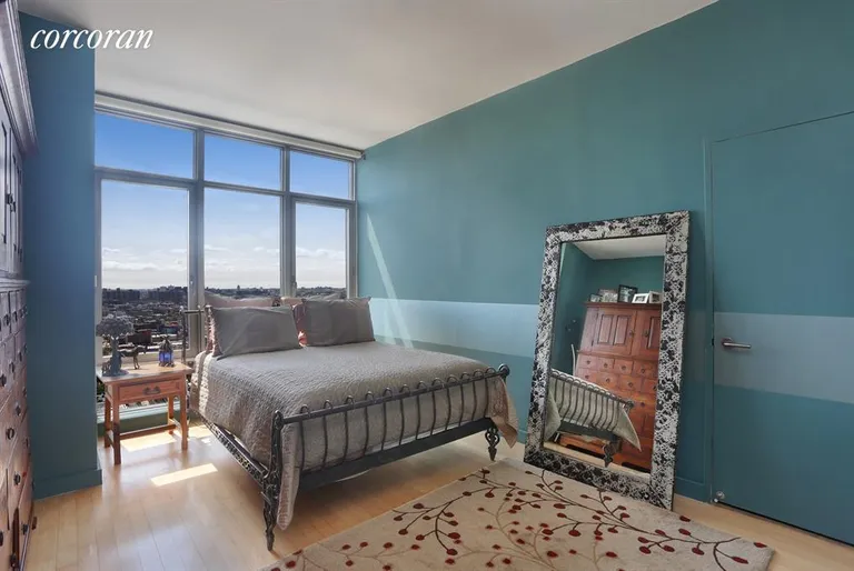 New York City Real Estate | View 1 NORTHSIDE PIERS, PH10 | Master Bedroom | View 5