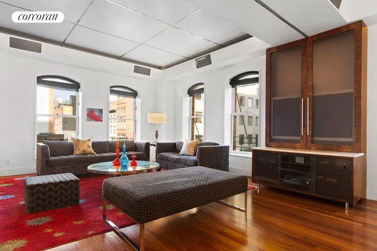 New York City Real Estate | View 416 Washington Street, 3G | Generous corner Living Room  | View 8