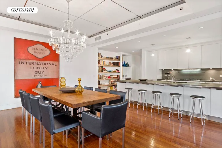 New York City Real Estate | View 416 Washington Street, 3G | Spacious Dining Room comfortably seating 10 | View 3