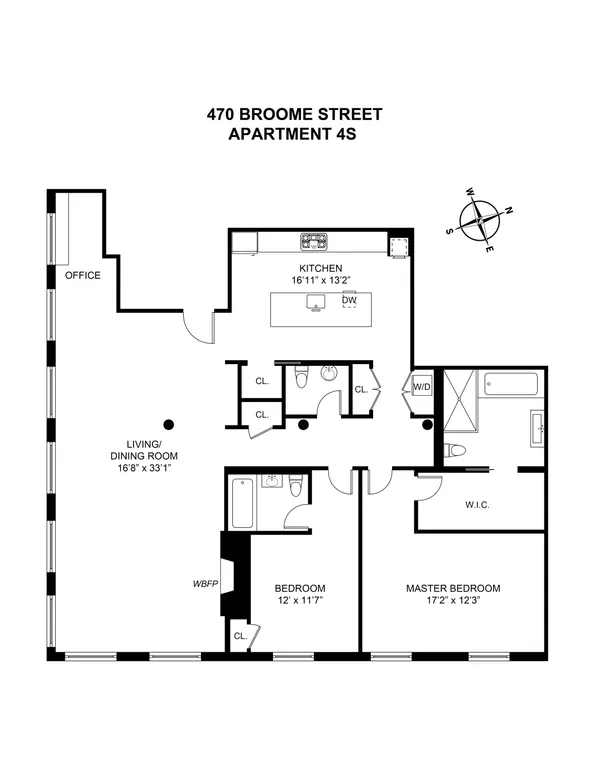 470 Broome Street, 4S | floorplan | View 17